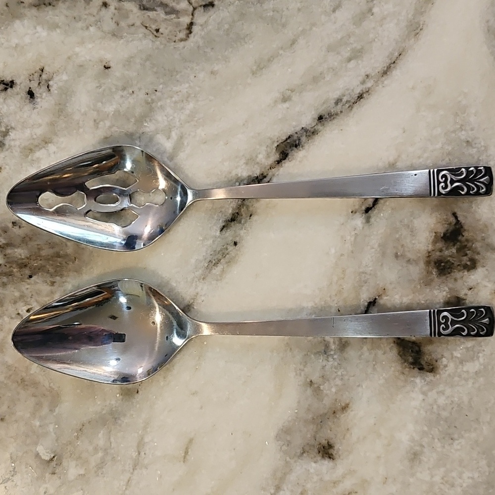Vintage Carlyle Stainless Steel Serving Pieces.